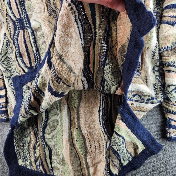 COOGI Classic Australia Medium Long Sweater Women Knit Intricate Cotton Linen - Picture 15 of 16